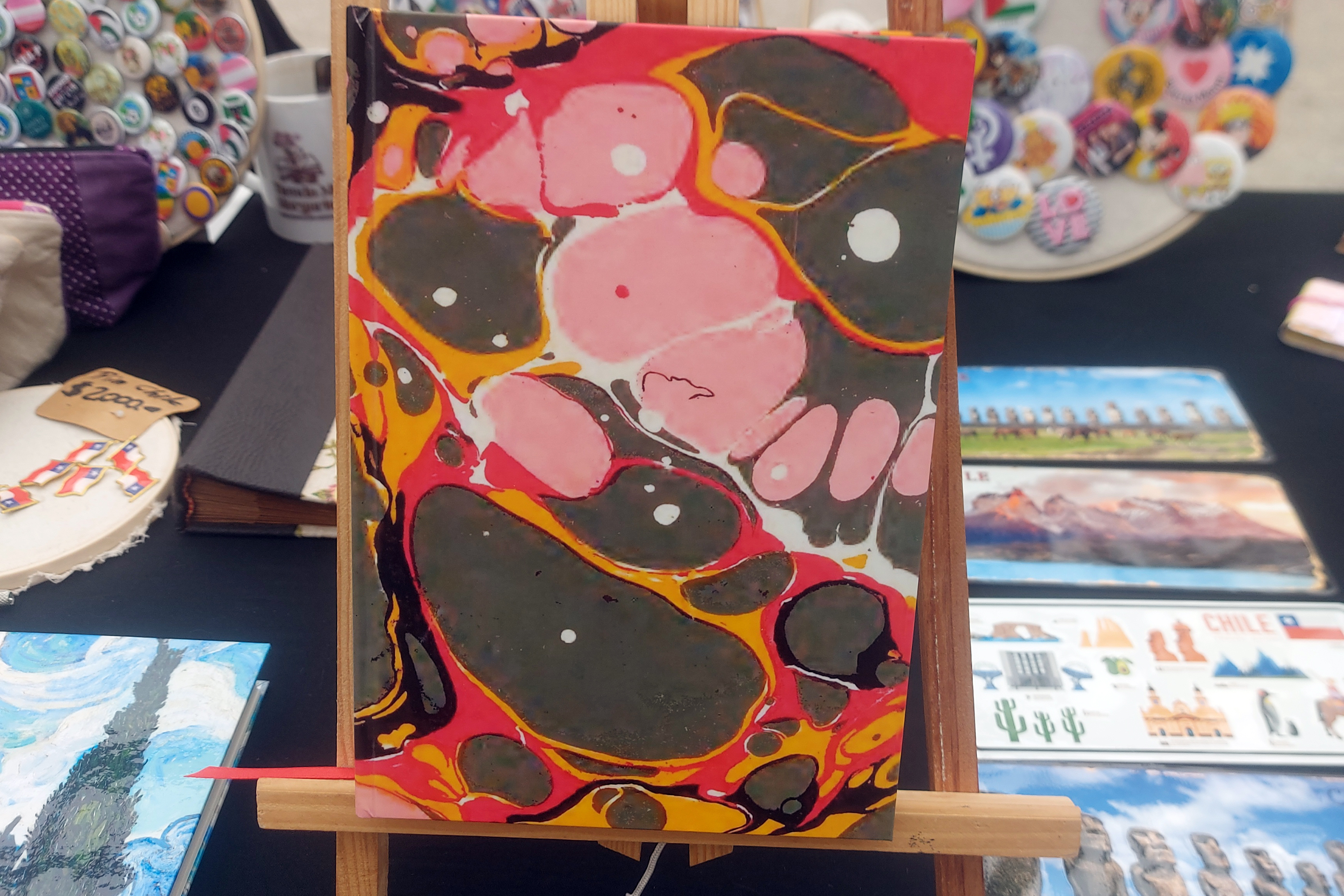 Papeles marmoleados artesanales